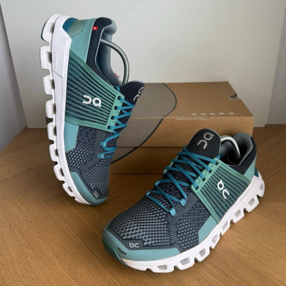 On Cloud Cloudswift Teal/White Women Running Sneakers- SZ 9